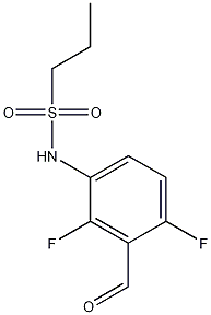 N-(2,4-difluoro-3-formylphenyl)propane-1-sulfonamide CAS#: 918523-58-7