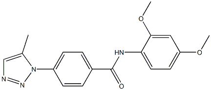 N-(2,4-dimethoxyphenyl)-4-(5-methyl-1H-1,2,3-triazol-1-yl)benzamide CAS#: 924828-79-5