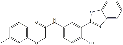 N-[3-(1,3-benzoxazol-2-yl)-4-hydroxyphenyl]-2-(3-methylphenoxy)acetamide CAS#: 921061-87-2