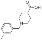 N-(3-METHYLBENZYL)PIPERIDINE-4-CARBOXYLIC ACID CAS#: 901920-98-7