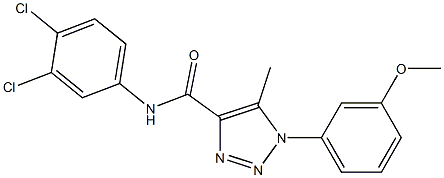 N-(3,4-dichlorophenyl)-1-(3-methoxyphenyl)-5-methyl-1H-1,2,3-triazole-4-carboxamide CAS#: 924837-72-9