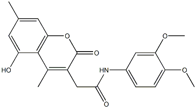 N-(3,4-dimethoxyphenyl)-2-(5-hydroxy-4,7-dimethyl-2-oxo-2H-chromen-3-yl)acetamide CAS#: 902015-01-4