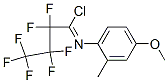 N-(4-METHOXY-2-METHYLPHENYL)-2,2,3,3,4,4,4-HEPTAFLUOROBUTANIMIDOYL CHLORIDE CAS#: 923569-77-1