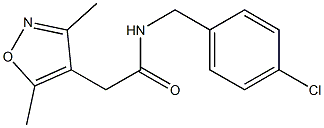 N-(4-chlorobenzyl)-2-(3,5-dimethylisoxazol-4-yl)acetamide CAS#: 923804-22-2