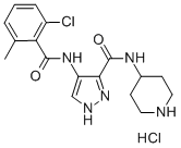 N-(4-piperidinyl)-4-(2,6-dichlorobenzoylamino)-1H-pyrazole-3-carboxamide Hcl CAS#: 902135-91-5
