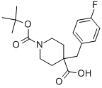 N-BOC-4-(4'-FLUORO) BENZYL-4-PIPERIDINE CARBOXYLIC ACID CAS#: 906329-50-8