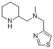 N-METHYL-N-(2-PIPERIDINYLMETHYL)-4-THIAZOLEMETHANAMINE CAS#: 933729-51-2