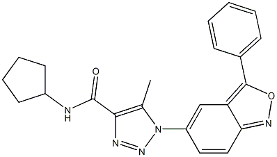 N-cyclopentyl-5-methyl-1-(3-phenyl-2,1-benzoxazol-5-yl)-1H-1,2,3-triazole-4-carboxamide CAS#: 904810-42-0
