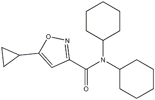N,N-Dicyclohexyl-5-cyclopropyl-3-isoxazolecarboxamide CAS#: 945128-26-7