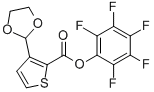 Pentafluorophenyl 3-(1,3-dioxolan-2-yl)thiophene-2-carboxylate CAS#: 910037-02-4