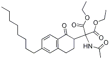 Propanedioic acid, 2-(acetylaMino)-2-(1,2,3,4-tetrahydro-6-octyl-1-oxo-2-naphthalenyl)-, 1,3-diethyl ester CAS#: 945632-79-1