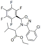(S)-ETHYL 2-((R)-3-(2-CHLOROPHENYL)-5-(PERFLUOROPHENYL)-1,2,4-OXADIAZOL-4(5H)-YL)-3-METHYLBUTANOATE CAS#: 916676-19-2