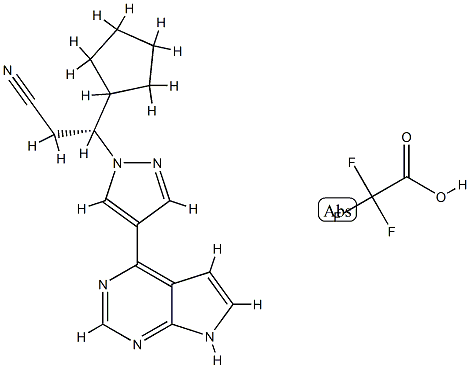 (betaR)-beta-Cyclopentyl-4-(7H-pyrrolo[2,3-d]pyrimidin-4-yl)-1H-pyrazole-1-propanenitrile 2,2,2-trifluoroacetate CAS#: 941678-50-8
