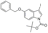 tert-Butyl 5-(benzyloxy)-3-iodo-1H-indole-1-carboxylate, 5-(Benzyloxy)-1-(tert-butoxycarbonyl)-3-iodo-1H-indole CAS#: 914349-29-4