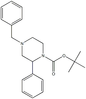 tert-butyl 4-benzyl-2-phenylpiperazine-1-carboxylate CAS#: 911705-58-3
