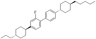 trans,trans-2-Fluor-4-(4-pentylcyclohexyl)-4'-(4-propyl-cyclohexyl)-1,1'-biphenyl CAS#: 99896-05-6