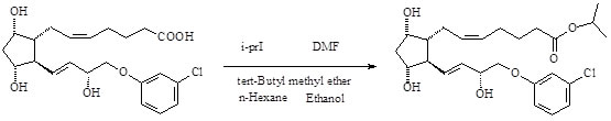 Route of Synthesis (ROS) of (+)-Cloprostenol isopropyl ester CAS 157283-66-4