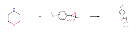 Route-of-Synthesis-ROS-of-2-Methyl-4-methylthio-2-morpholinopropiophenone-CAS-71868-10-5