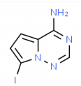 Structure of 4-amino-7-iodopyrrolo[2,1-f][1,2,4]triazine CAS 1770840-43-1