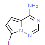 Structure of 4-amino-7-iodopyrrolo[2,1-f][1,2,4]triazine CAS 1770840-43-1