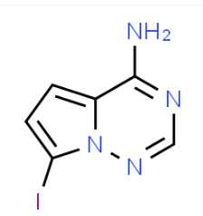 4-अमीनो-7-आयोडोपायरोलो की संरचना [2,1-f] [1,2,4] triazine CAS 1770840-43-1