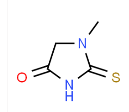 1-मिथाइल-2-थियोक्सोइमिडाज़ोलिडिन-4-एक सीएएस 29181-65-5 की संरचना