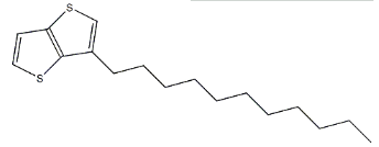 Structure du 3-undécylthiéno [3,2-b] thiophène CAS 950223-97-9