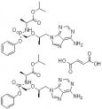 Tenofovir Alafenamide Fumarate CAS 1392275-56-7的結構