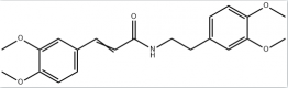 Structure of N-[2-(3,4-dimethoxyphenyl)ethyl]-3,4-dimethoxycinnamic acid amide CAS 69444-90-2