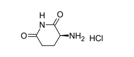 Structure of (S)-3-Aminopiperidine-2,6-dione hydrochloride CAS 25181-50-4