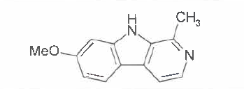 Structure of Harmine CAS 442-41-3