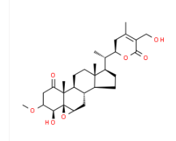 Struttura della 2,3-diidro-3-beta-metossi withaferina A CAS 21902-96-5
