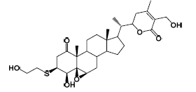 Structure of 3-(2-Hydroxyethyl) thio withaferin A CAS 5119-48-21