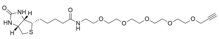 Structure de la biotine PEG5-Propargyl CAS 1309649-57-70