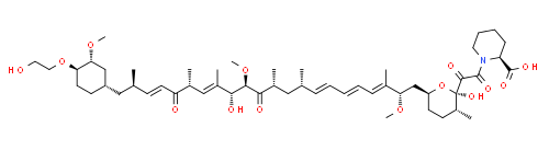 Структура примеси эверолимуса Открытое кольцо эверолимус-19-ена (804-95) CAS 1062122-63-7