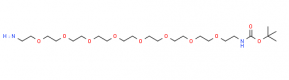 Structure of Boc-NH-PEG8-CH2CH2NH2 CAS 1052207-59-6