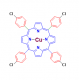 Структура Cu(II)мезо-тетра(4-хлорфенил)порфина CAS 16828-36-7