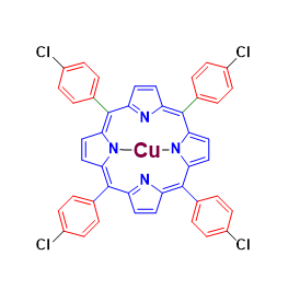 Structure of Cu(II)meso-Tetra(4-chlorophenyl)porphine CAS 16828-36-7