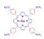 Struttura della meso-Tera(4-metossifenil)porfirina-Cu(II) CAS 24249-30-7