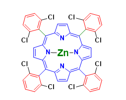 Structure du méso-tétra(2,6-dichlorophényl)porphyrine-Zn(II) CAS 100506-72-7