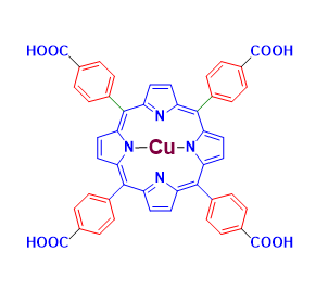 मेसो-टेट्रा (4-कार्बोक्सीफेनिल) पोर्फिन-क्यूई (द्वितीय) सीएएस 41699-93-8 की संरचना