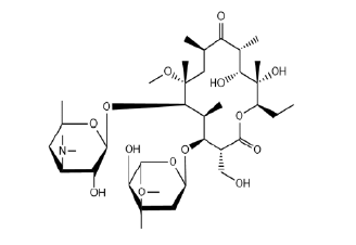 Structure de la clarithromycine Impureté A CAS 124412-58-4