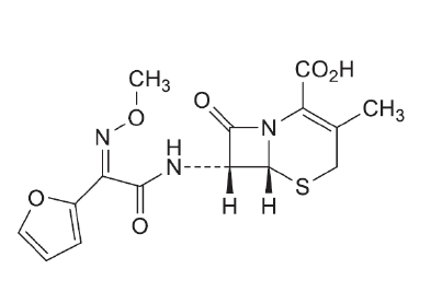 מבנה של cefuroxime נתרן טומאה C CAS 69822-88-4