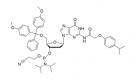 Structure du phosphoramidite DMT-dG (IPAc) CAS #