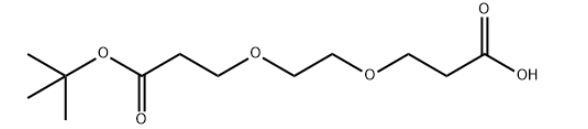 酸-PEG2-t-ブチルエステルの構造CAS2086688-99-3