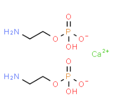 Struktur von Calciumbis(2-aminoethylhydrogenphosphat) CAS 18672-70-3