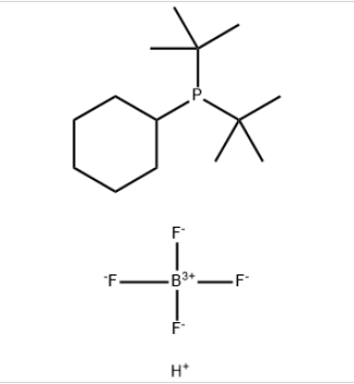 ساختار دی-t-بوتیل سیکلوهگزیل فسفین تترا فلوئوروبورات CAS 2143022-27-7