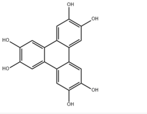 структура 2,3,6,7,10,11-трифеніленгексолу CAS 4877-80-9