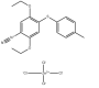 Struktur von 2,5-Diethoxy-4-[(4-methylphenyl)thio]-benzoldiazoniumtetrachlorzinkat CAS 38656-51-8