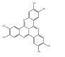 4b1,5,10,15-테트라아자나프토[1,2,3-gh]테트라펜-2,3,7,8,12,13-헥사올 CAS 148494-98-8의 구조